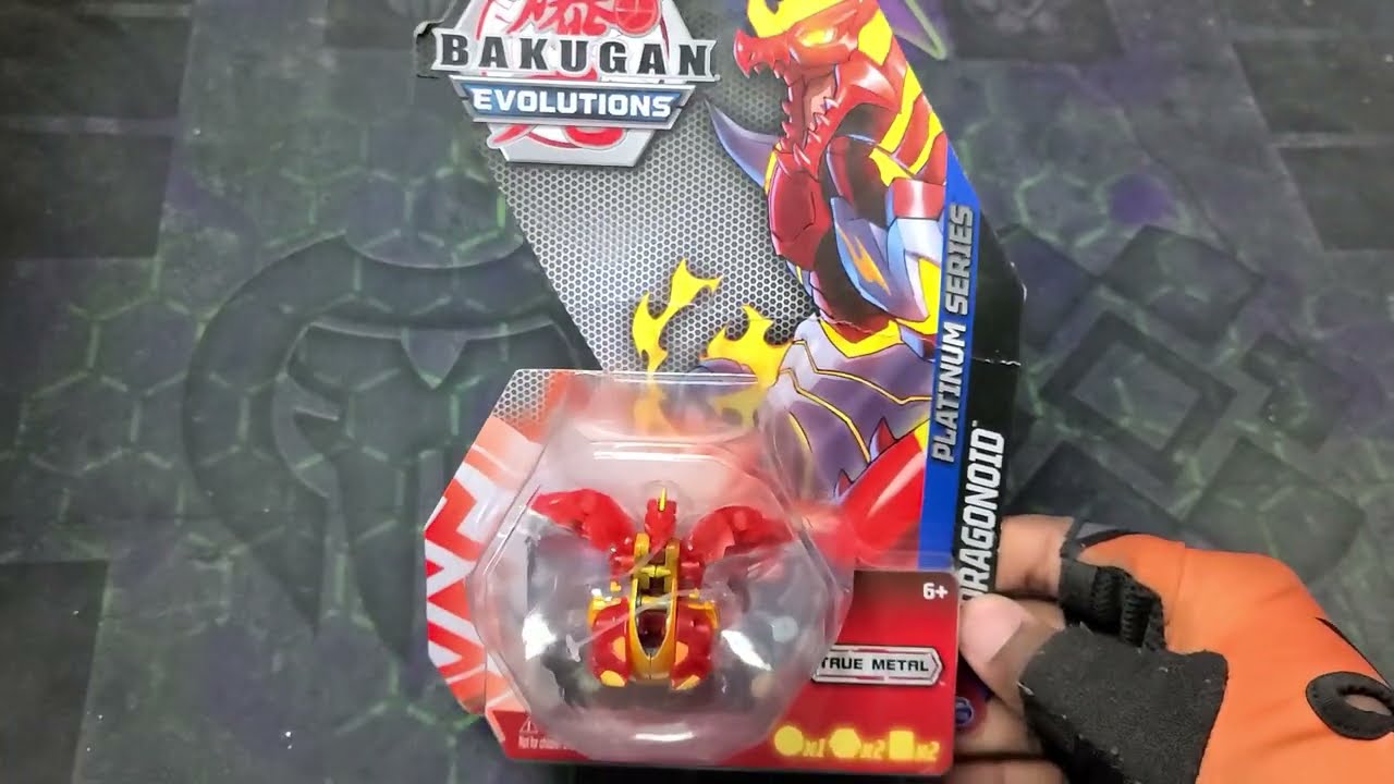 NEW BAKUGAN EVOLUTIONS TRUE METAL PLATINUM SERIES PYRUS DRAGONOID ...