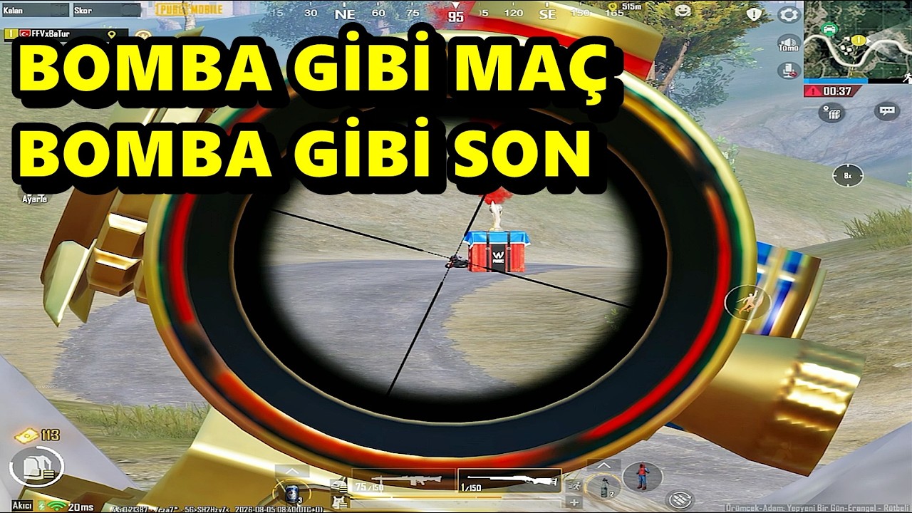 BOMBA GİBİ MAÇ BOMBA GİBİ SON ! BATUR GAME SOLO SQUAD PUBG MOBİLE
