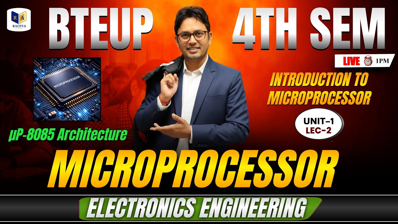 📚MICROPROCESSOR | Introduction to Microprocessor 🔥 | Unit-1 Lec-3 ...