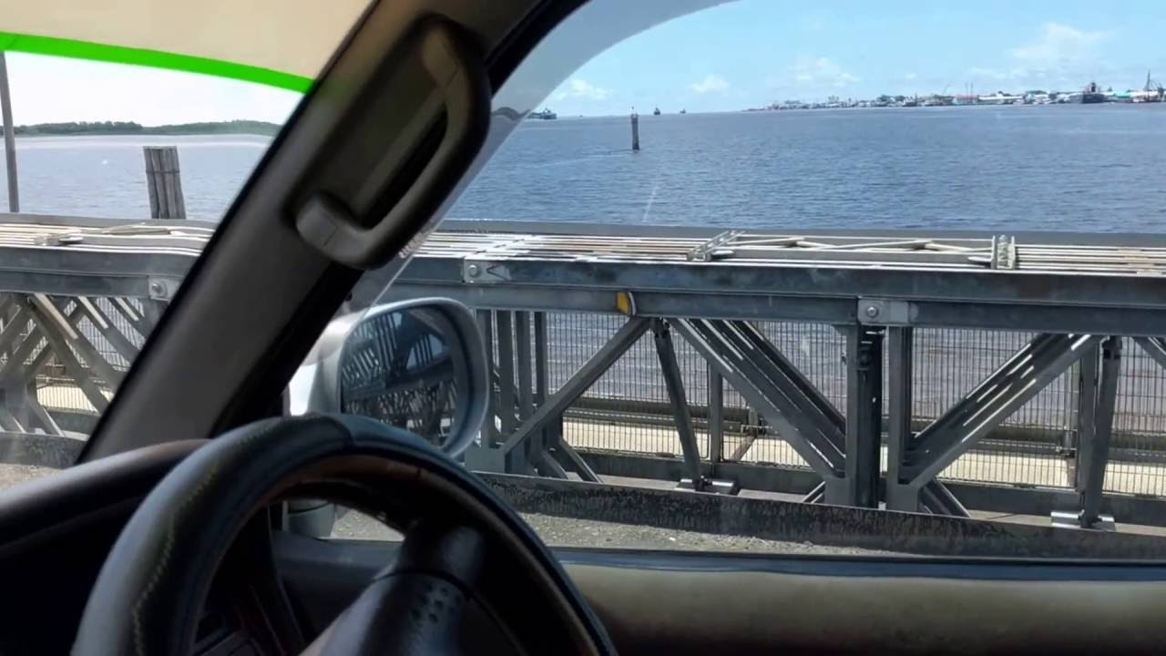Crossing the Floating Demerara Bridge in Guyana YouTube