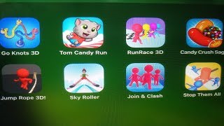 Go Knots 3D, Tom Candy Run, RunRace 3D, Candy Crush Saga, Jump Rope 3D, Join $ Clash, Sky Roller screenshot 4