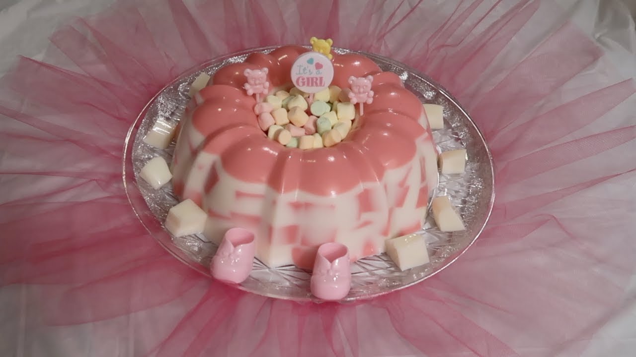 Gelatina Para Baby Shower Para Niña Youtube