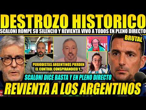 SCALONI EXPLODES AND DESTROYS JORGE RAMOS AND ALL THE WHINY ARGENTINIANS LIVE ON AIR! BRUTAL!