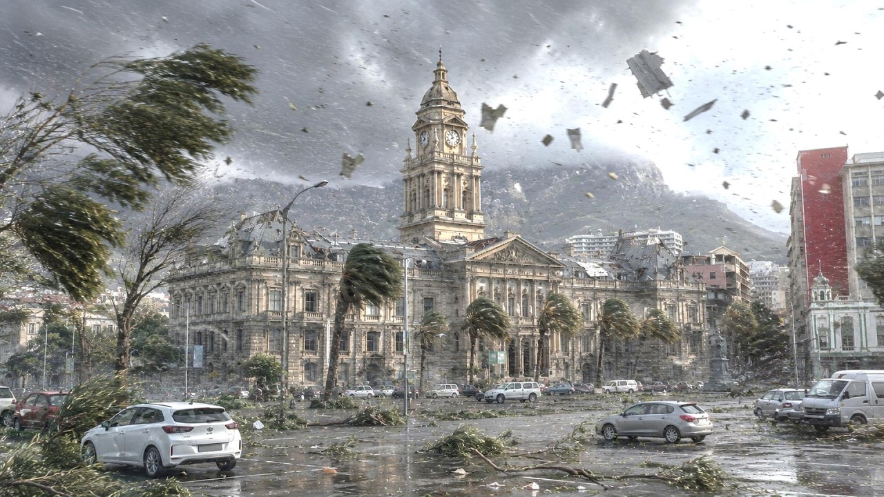 South Africa devastated! Cape Town was hit by a powerful storm ...