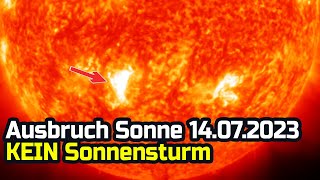 Update Ausbruch Sonne 14.07.2023 - KEIN Sonnensturm