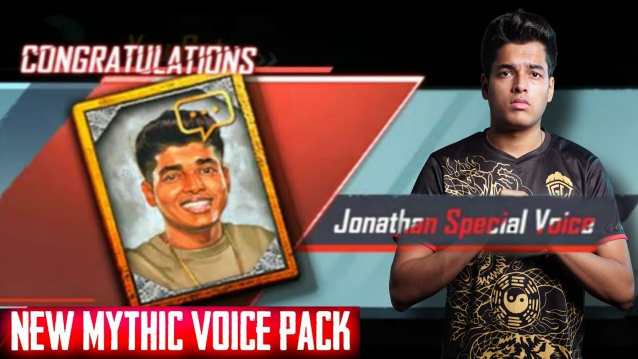 Finally Jonathan Mythic voice pack | Jonathan Gaming | Bgmi #Bgmi # ...
