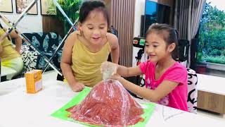 How to make a Volcano DIY | Baking Soda and Vinegar Volcano Eruption Science Experiment for kids