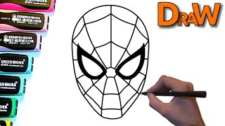 How to Draw Spiderman Mask - The Best Tutorial Ever!