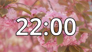 22 Minutes Timer with Relaxing Music | Cherry Blossom Timer screenshot 5
