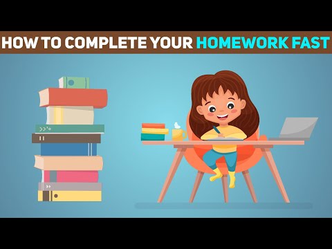 5 Effective Ways of Completing your Homework Faster  | How to Complete your Homework Faster.