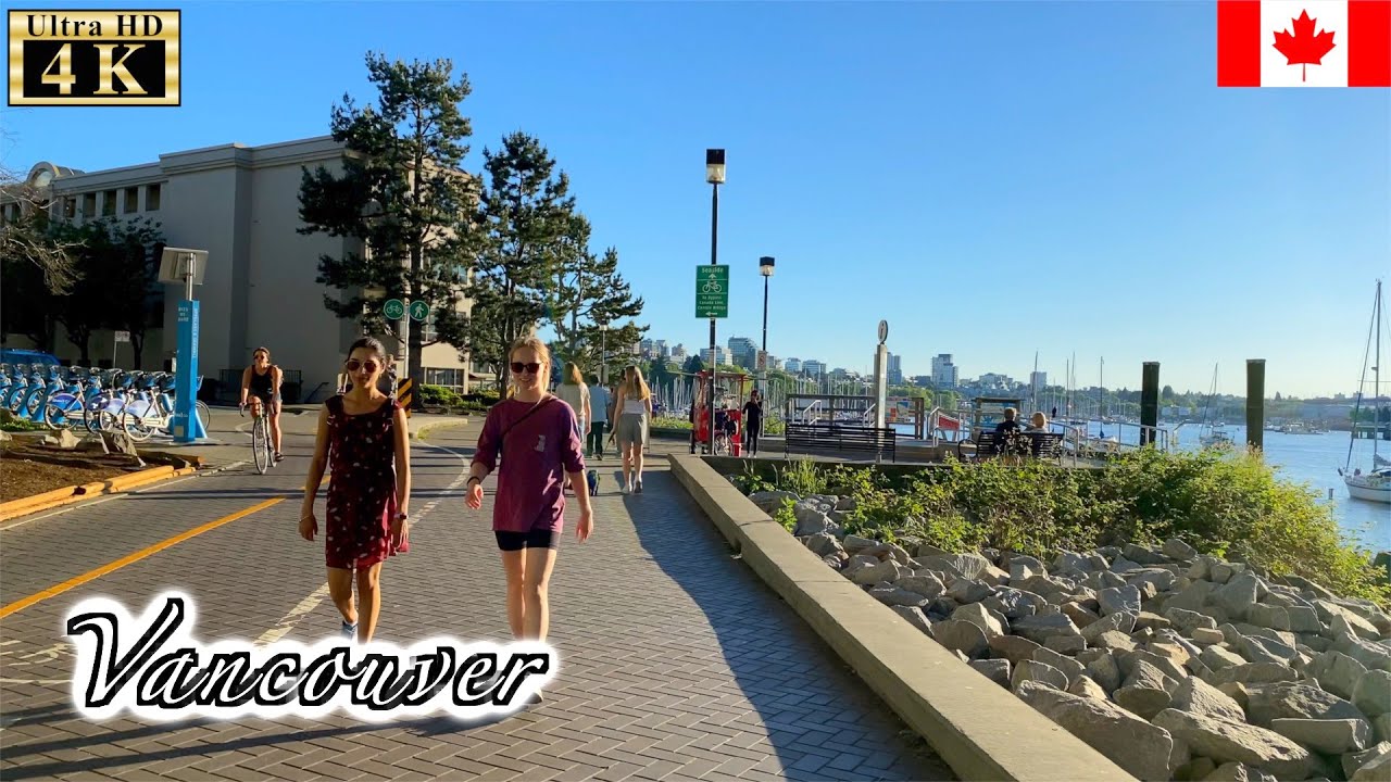 🇨🇦【4K】Vancouver Summer Walk -  Seaside walk from Habitat Island (June, 2021)