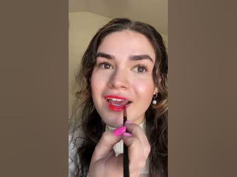 Romantic Bear Lip Stain Test Lovely Peach🍑 #romanticbear #lipstain # ...