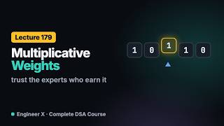 Multiplicative Weights Algorithm: Weighted Majority and the Mistake Bound Proof | DSA Course L179