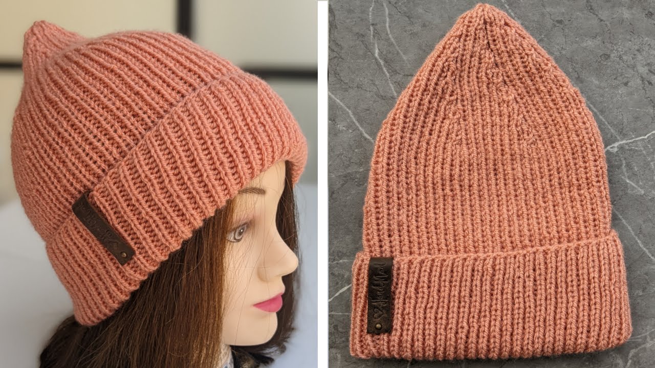 Knit Ribbed Smooth Hat - YouTube