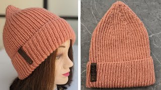 Knit Ribbed Smooth Hat