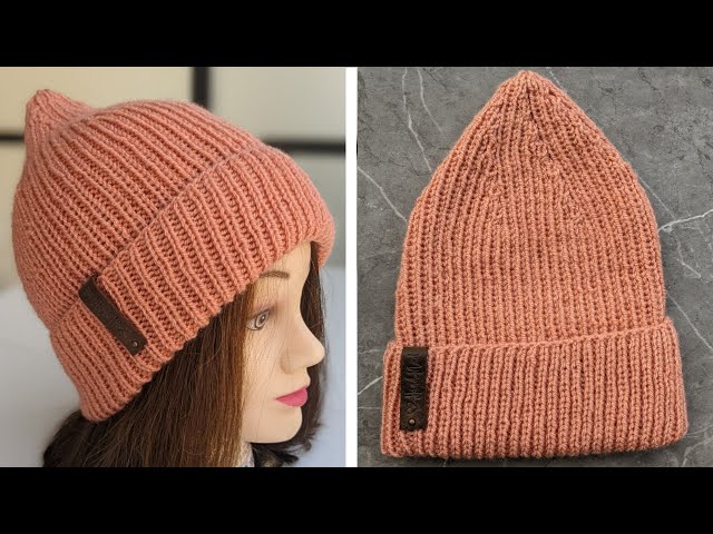 Knit Ribbed Smooth Hat - YouTube display picture 2