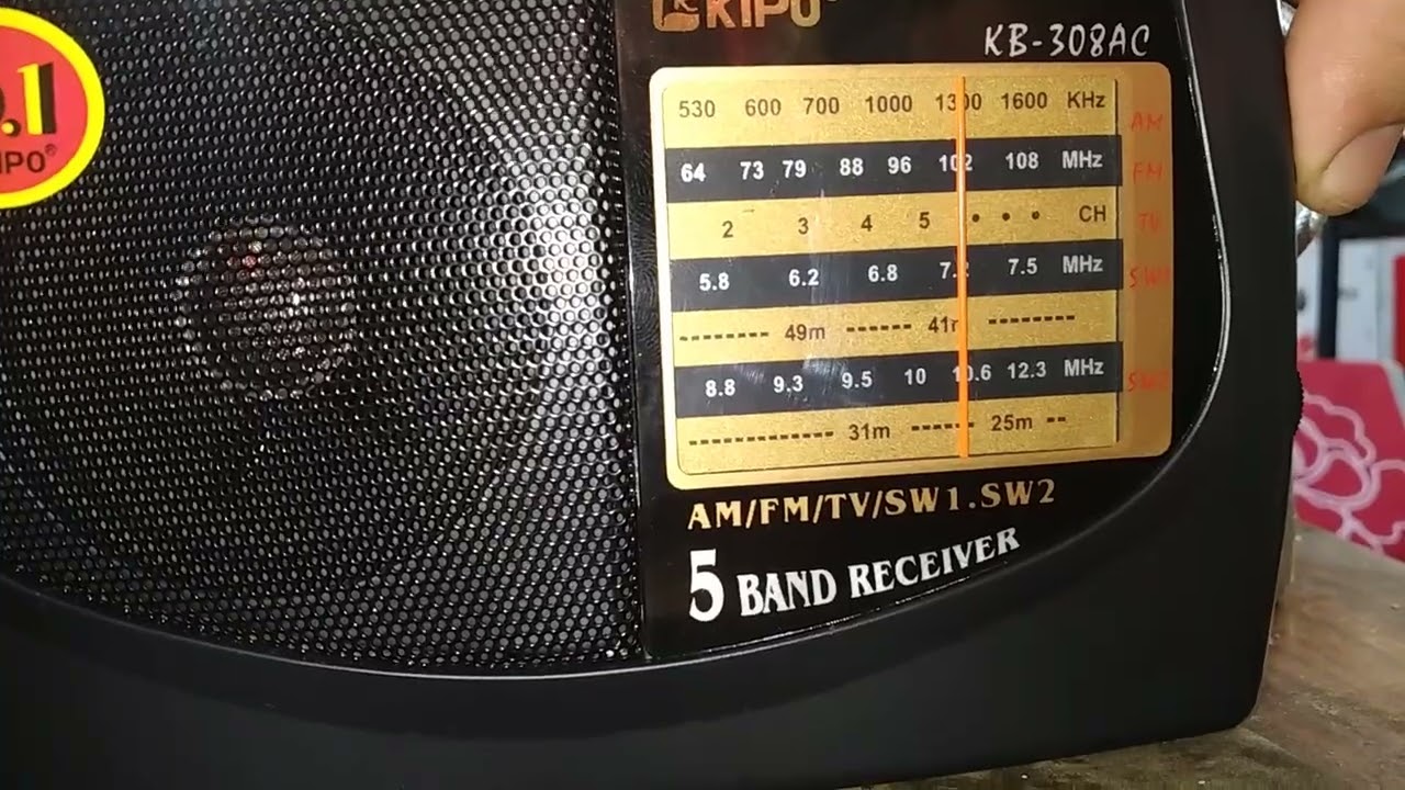 Kipo KB 308AC DSP тест FM прийому з міста Кривой Ріг 50 к.м