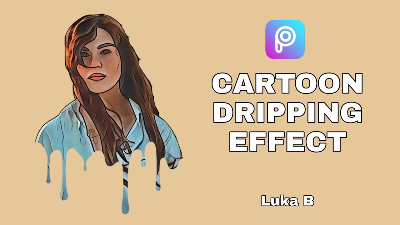 Cartoon Dripping Effect | PicsArt Tutorial - YouTube