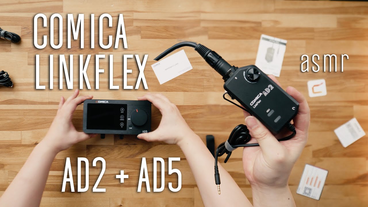 ASMR Unboxing - Comica LinkFlex AD2 & AD5 - YouTube