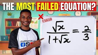 How to solve radical equation | Olympiad mathematics |