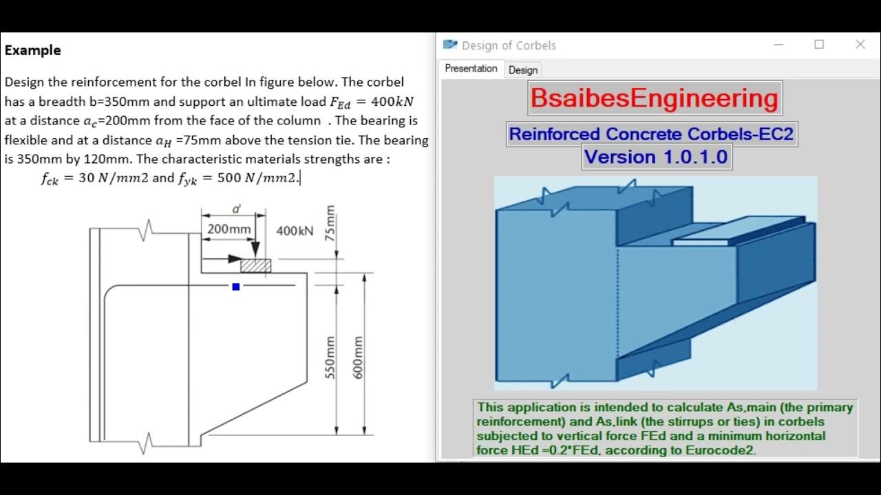 REINFORCED CONCRETE CORBELS YouTube