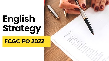 ECGC PO 2022 preparation strategy for English| English preparation strategy for ECGC PO 2022 |