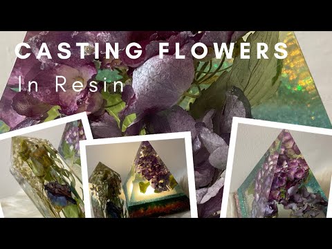 Casting Flowers in Resin - Bubble Free! Tips for a Crystal Clear Resin Pyramid Using iCrystal 5