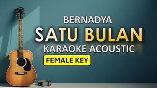 Satu Bulan Karaoke Acoustic - Bernadya | Jhacoustic
