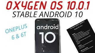 Official Stable Ota Oxygen OS 10.0.1 (Android 10) for Oneplus 6 & 6T