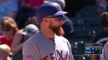 TEX@CWS: Lucroy plates two with a single to right