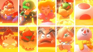Mario Kart World - All Characters Dying In Lava