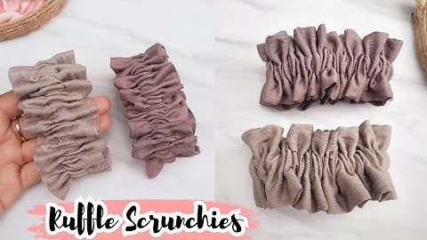 Easy Ruffle Scrunchies Making at Home | How to Sew A Ruffle Scrunchies | DIY Scrunchies