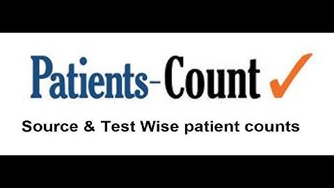 Source & Test Wise Patient Counting in PathoGoldCloud, Cloud LIMS