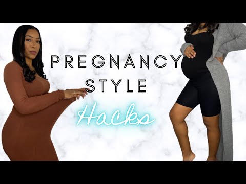 black pregnant dress