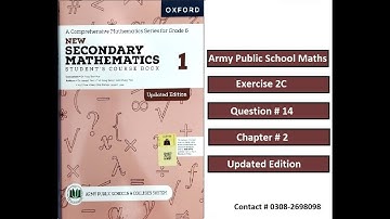 Exercise 2C, Q.14, Percentage, Updated Edition, Class 6 Math, New Secondary Mathematics Book 1, APS