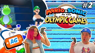 Quien nada mas rapido? 🏊‍♂️ Mario y Sonic en los Juegos Olimpicos de Tokio Japon 2020 | Abrelo Game