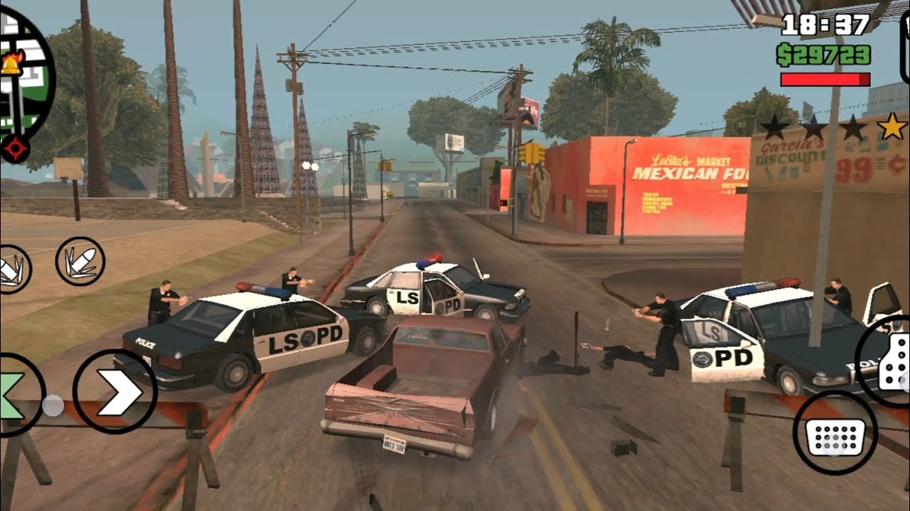 Grand Thief Auto San Andreas || Open world gaming messing with the police 🚨