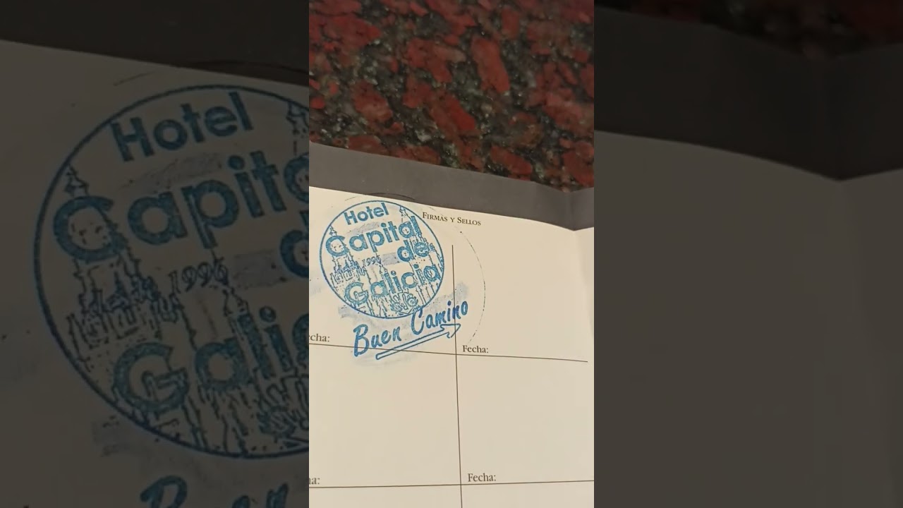 👣🤗🛂 Nuestro sello os espera! #CaminodeSantiago #Santiago #Galicia #HotelCapitaldeGalicia #YouTube