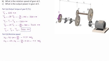 Lec8, Gears in power transmission systems (Example)