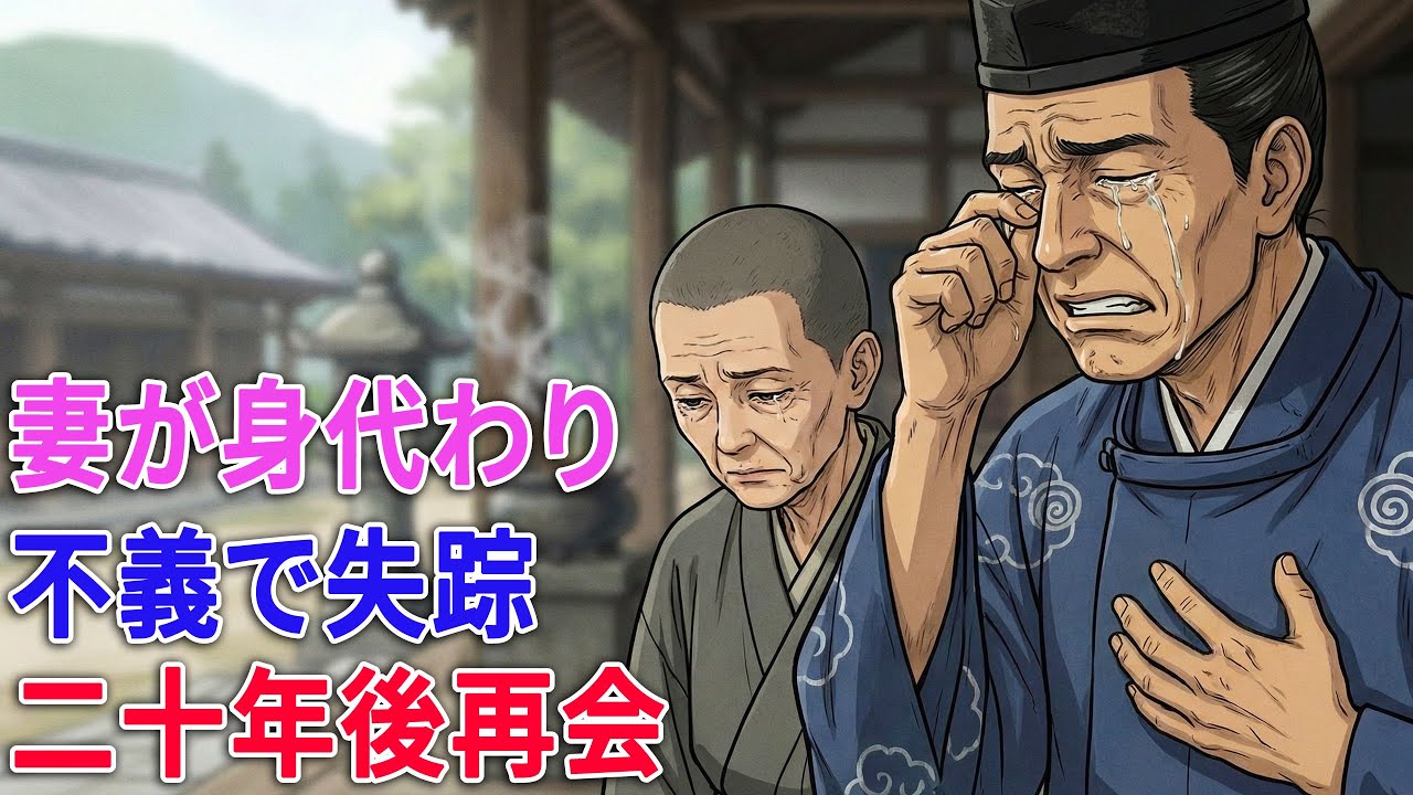夫を救うため「不義で失踪」を演じた妻。二十年後、雨乞いの寺で再会した｜野談｜伝説｜昔話｜説話｜民話
