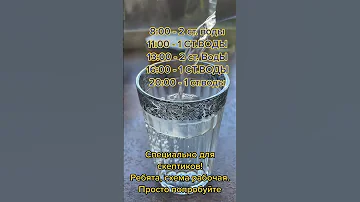 Водная диета для похудения