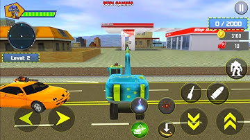 Excavator Robot Car Game - Elephant Robot Games 3D - Android Gameplay