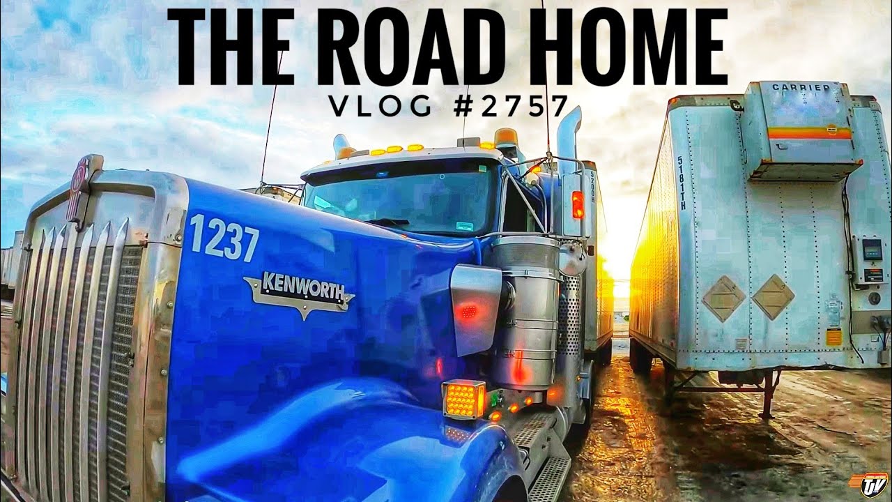 THE ROAD HOME | My Trucking Life | Vlog #2757 - YouTube