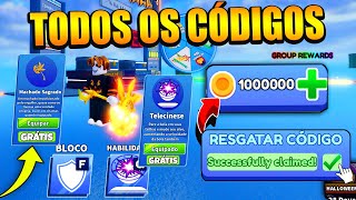 REVELEI TODOS OS NOVOS CÓDIGOS de WINS +SWORDS no BLADE BALL