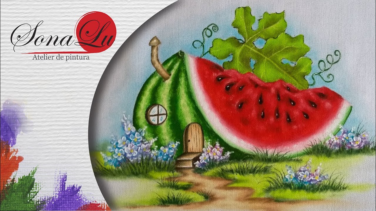 Aula 554 - Casinha de Melancia em Pano de Prato