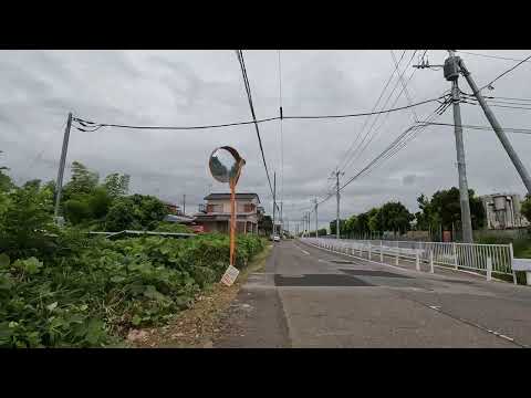 Cycling | 阿見町道215号線 | 4K | August 2024 | 字幕あり