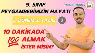 9. Sınıf Peygamberimizin Hayatı 2. Dönem 2. Yazılı (2)