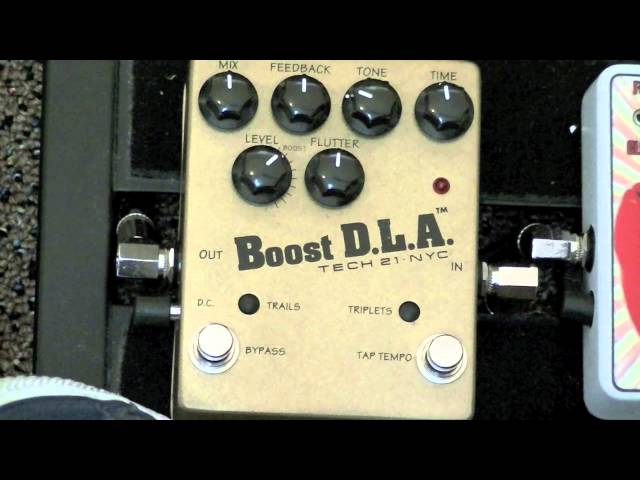 Tech 21 Boost D.L.A. Delay pedal review - YouTube