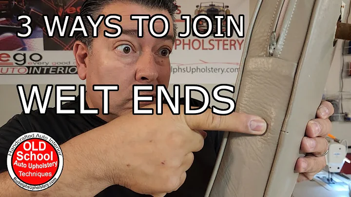 Upholstery 101: BEST Welt Cord Joining for DIY Beginners