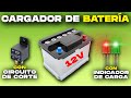 Cargador De Batería 12V Con Indicador Y Circuito De Corte